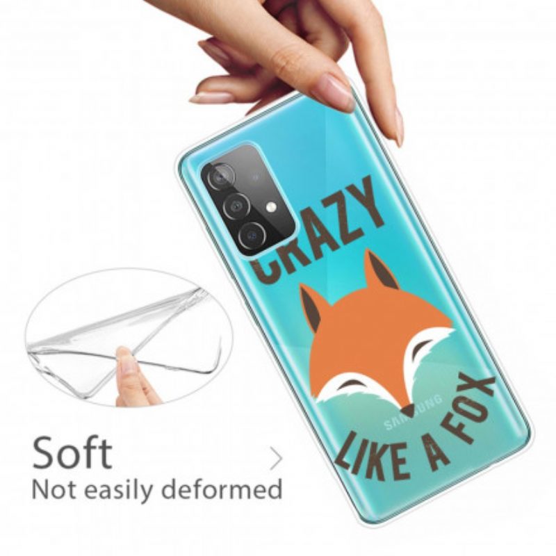 Cover Samsung Galaxy A32 Volpe / Pazzo Come Una Volpe