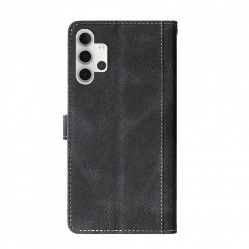 Custodia in pelle Samsung Galaxy A32 Ecopelle Bicolore Elegante