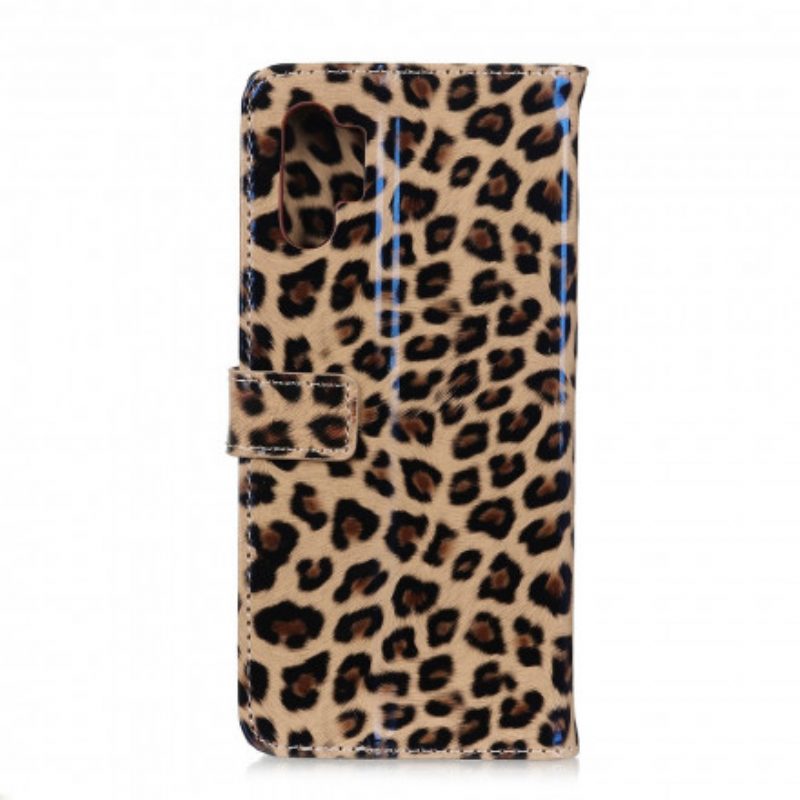 Custodia in pelle Samsung Galaxy A32 Leopardo Semplice