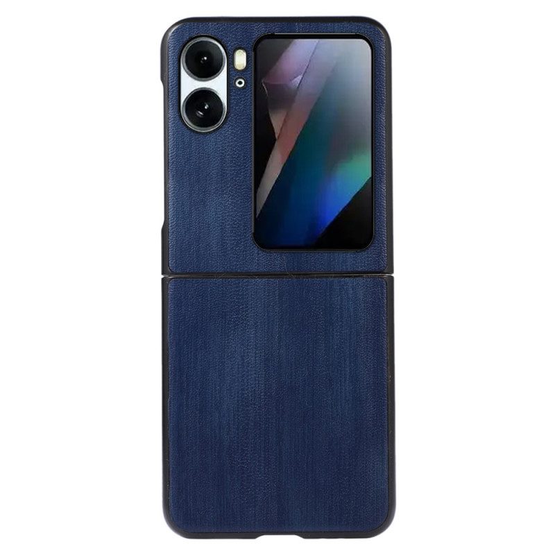 Folio Cover Oppo Find N2 Flip Custodia in pelle Effetto Pelle