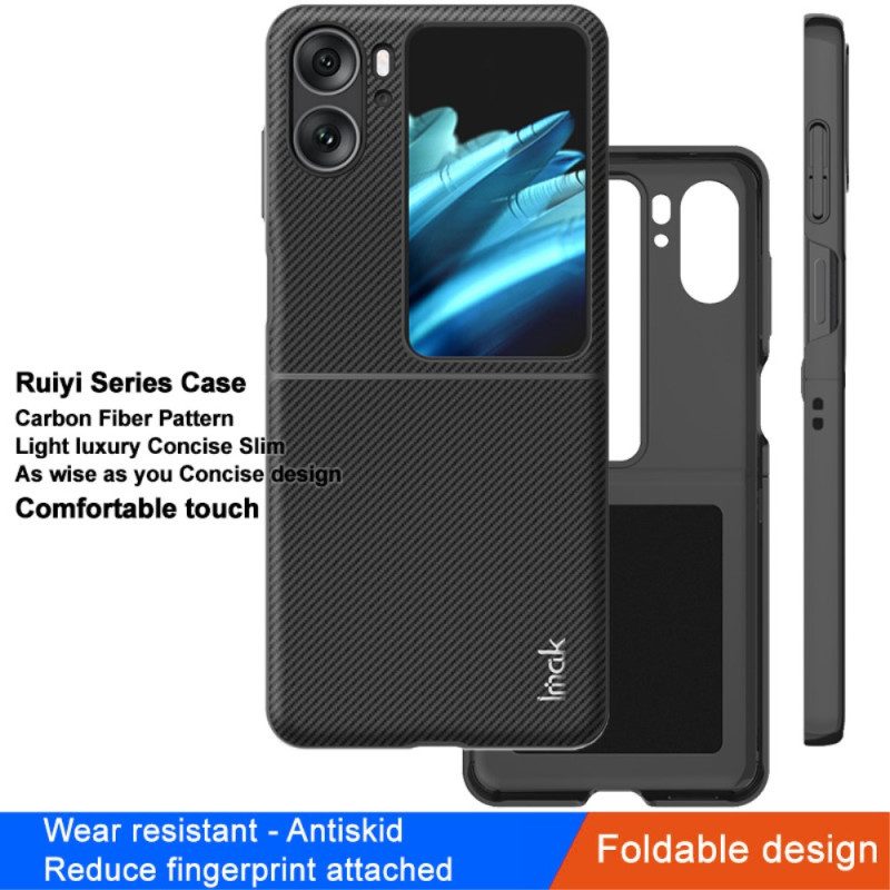 Folio Cover Oppo Find N2 Flip Custodia in pelle Serie Ruiyi Imak