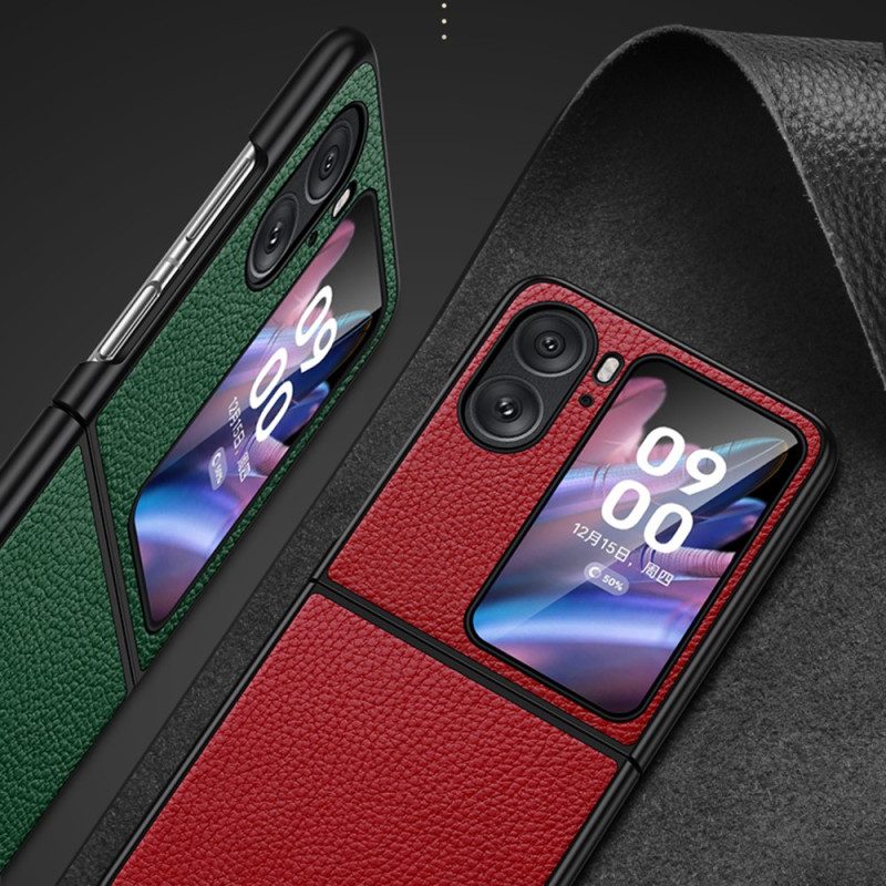 Folio Cover Oppo Find N2 Flip Custodia in pelle Similpelle