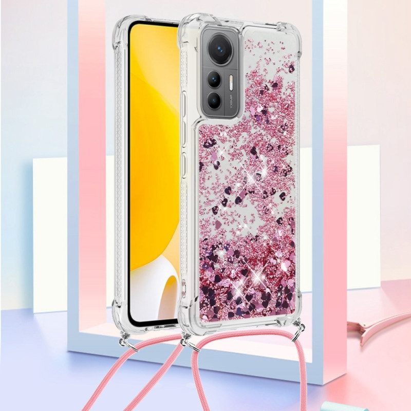 Cover Xiaomi 12 Lite Design Con Paillettes Con Coulisse