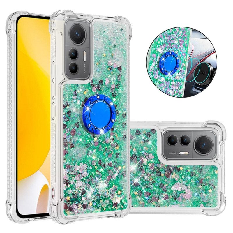 Cover Xiaomi 12 Lite Espositore Per Anelli Con Paillettes Colorate