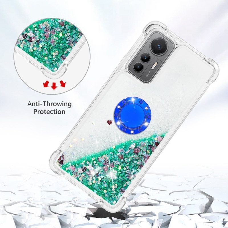 Cover Xiaomi 12 Lite Espositore Per Anelli Con Paillettes Colorate