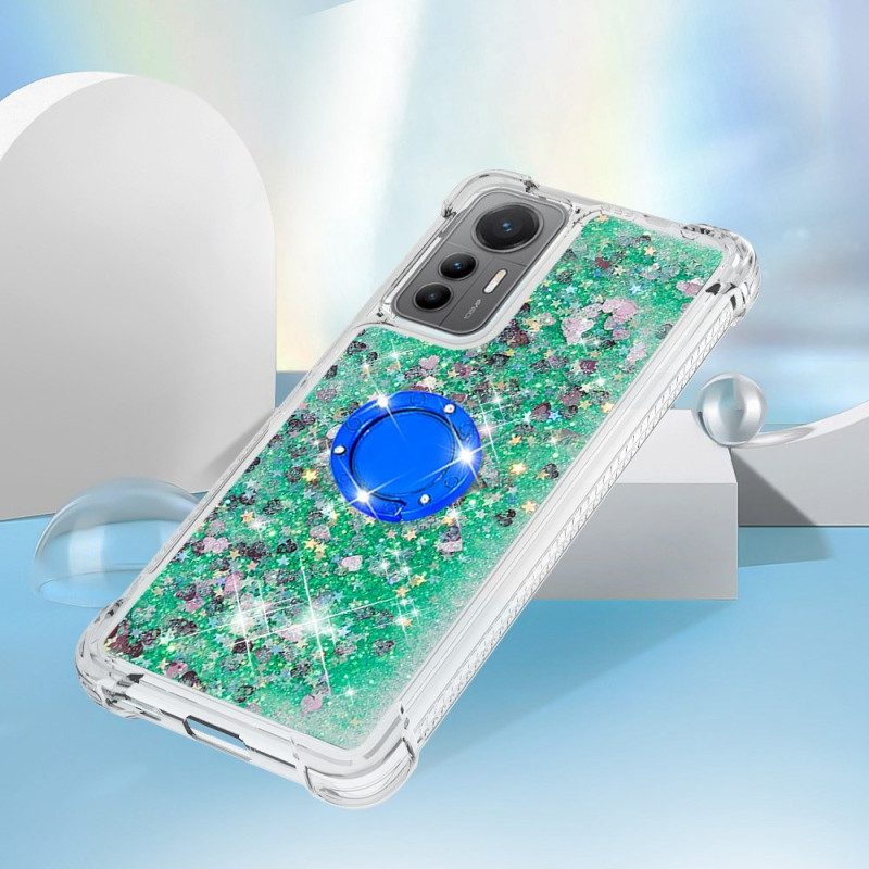 Cover Xiaomi 12 Lite Espositore Per Anelli Con Paillettes Colorate