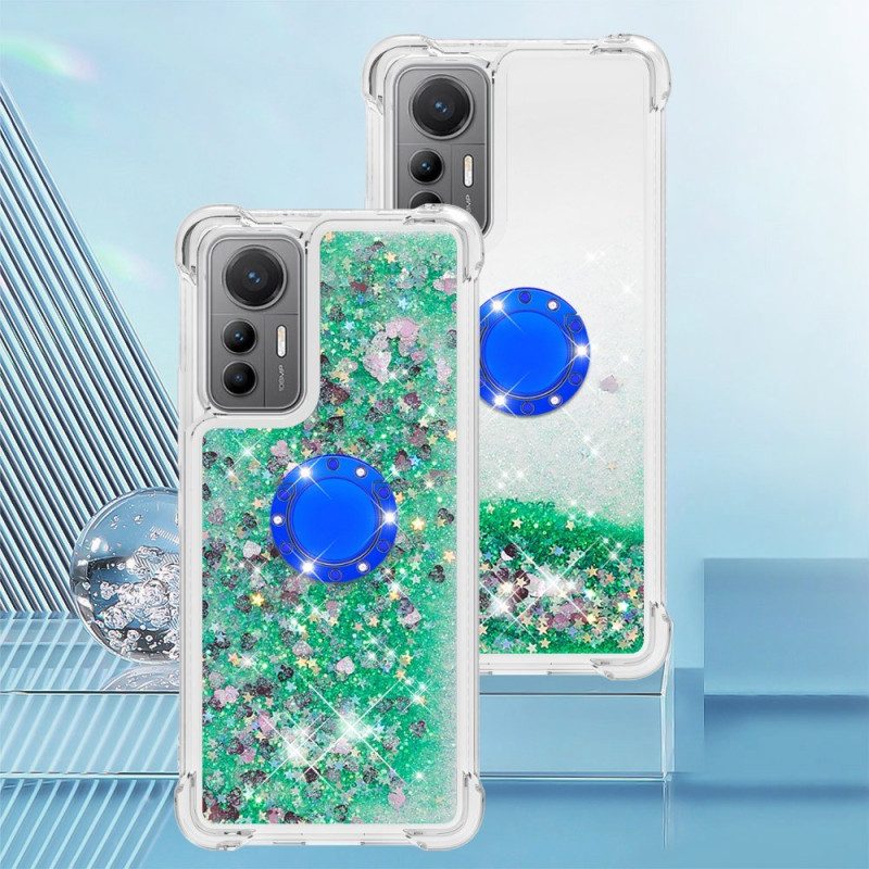 Cover Xiaomi 12 Lite Espositore Per Anelli Con Paillettes Colorate