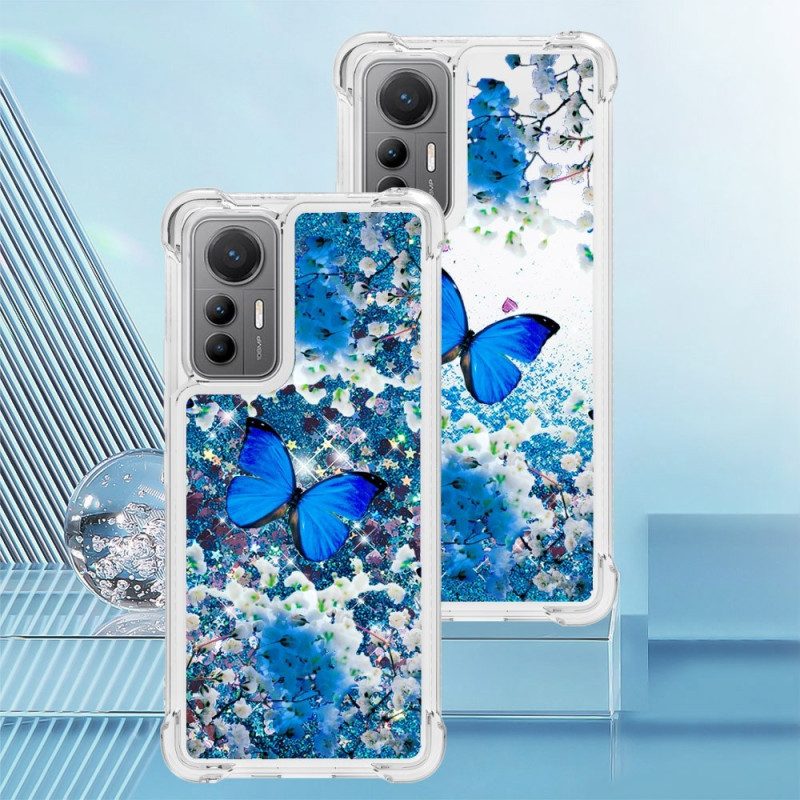 Cover Xiaomi 12 Lite Farfalle Di Paillettes