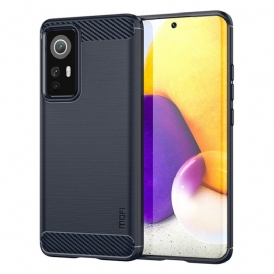 Cover Xiaomi 12 Lite Fibra Di Carbonio Spazzolata Mofi