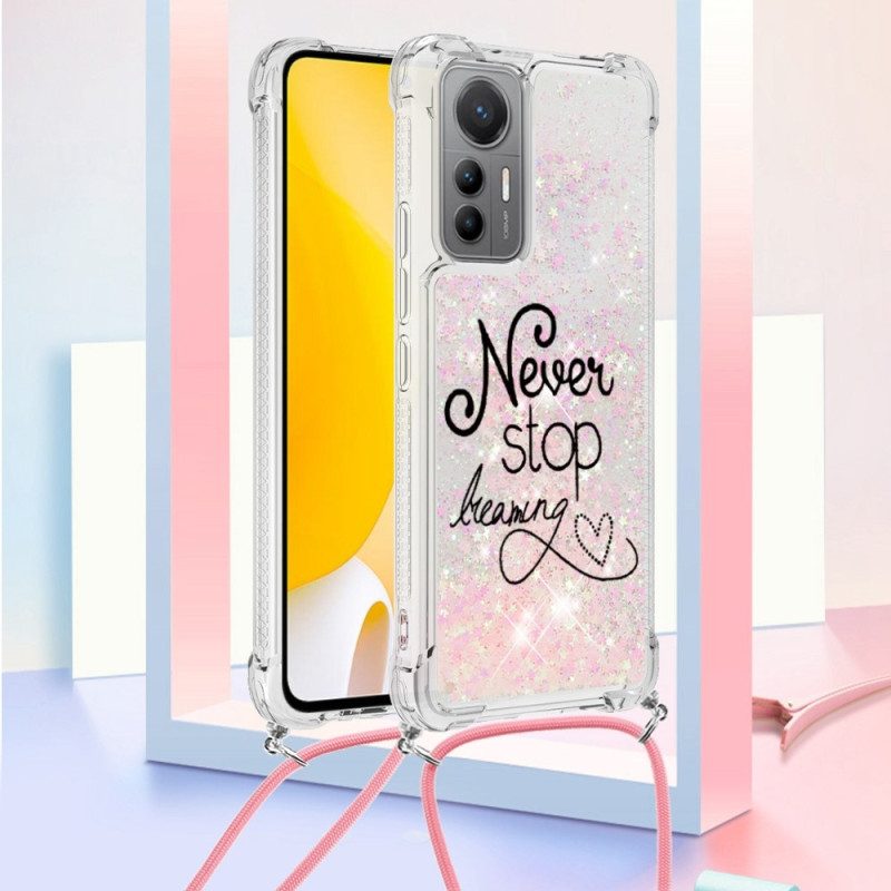 Cover Xiaomi 12 Lite Never Stop Glitter Coulisse