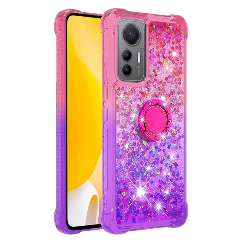 Cover Xiaomi 12 Lite Staffa Ad Anello Glitterata