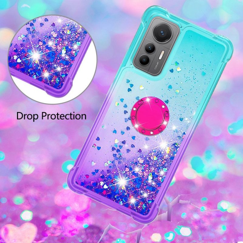 Cover Xiaomi 12 Lite Staffa Ad Anello Glitterata