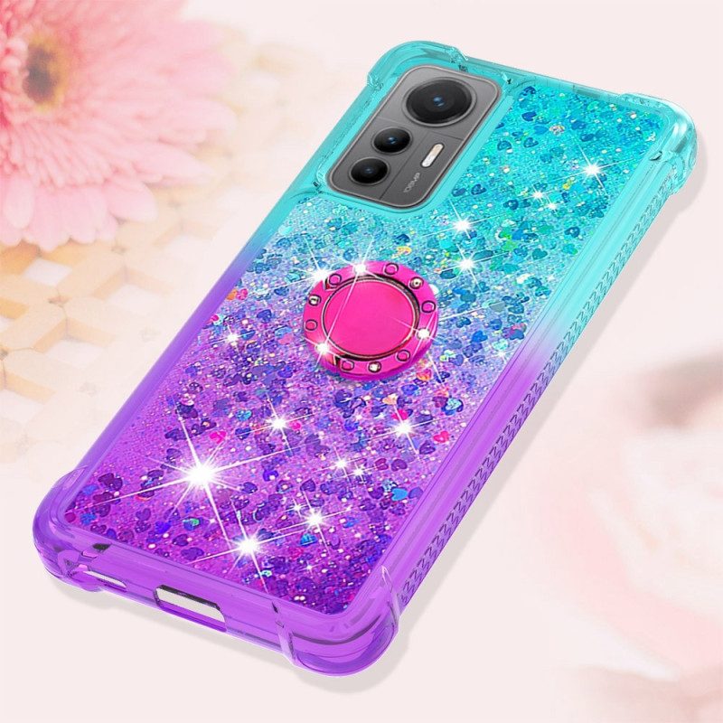 Cover Xiaomi 12 Lite Staffa Ad Anello Glitterata