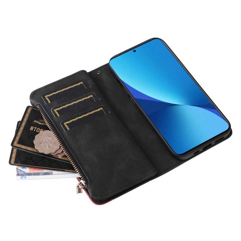 Custodia in pelle Xiaomi 12 Lite Bicolore Con Portamonete