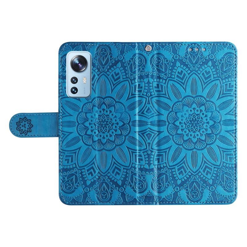 Custodia in pelle Xiaomi 12 Lite Mandala Completo