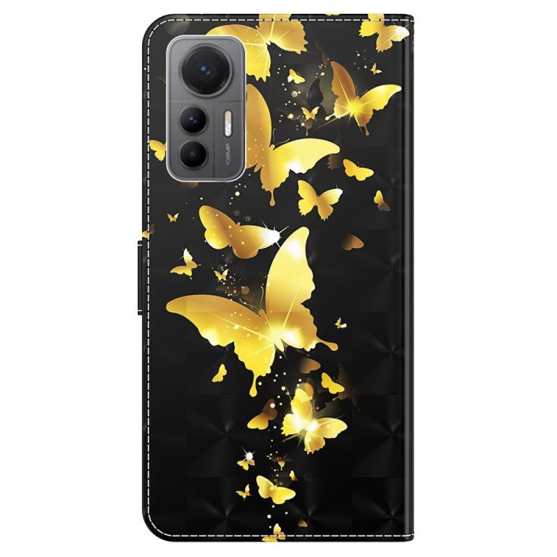 Custodia in pelle Xiaomi 12 Lite Perizoma Farfalle