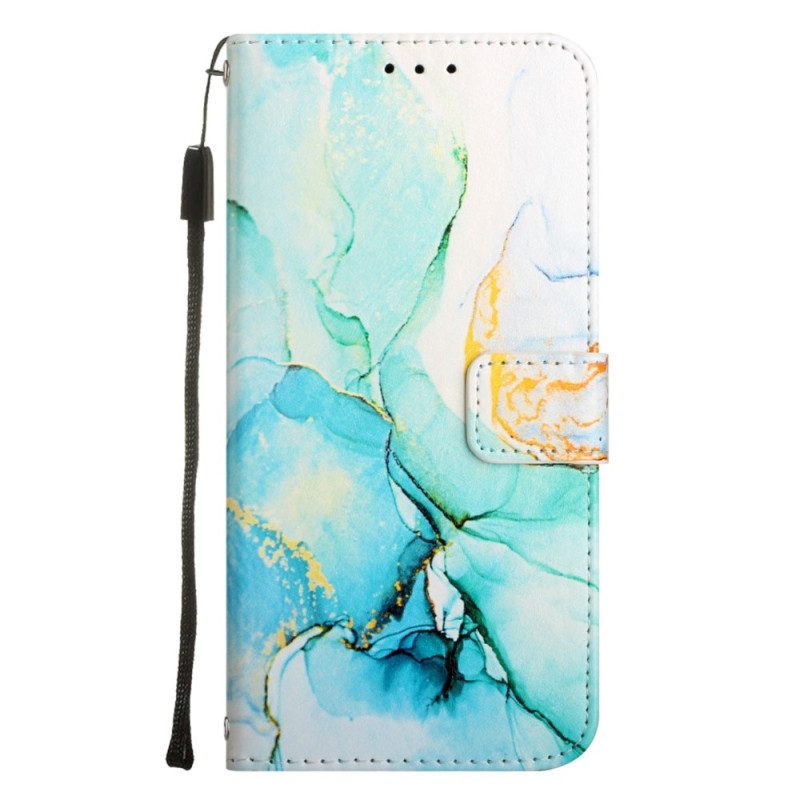 Custodia in pelle Xiaomi 12 Lite Striscia Di Marmo