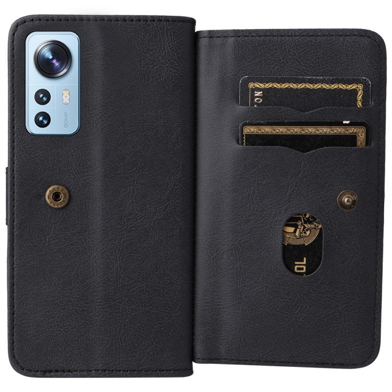 Folio Cover Xiaomi 12 Lite 10 Titolari Di Carte