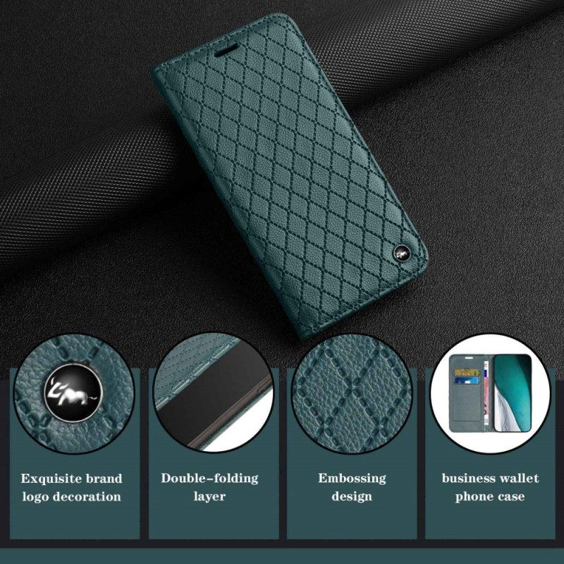 Folio Cover Xiaomi 12 Lite Custodia in pelle Diamanti Rfid