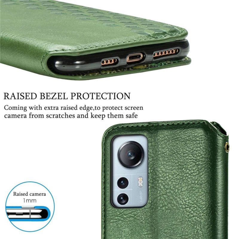 Folio Cover Xiaomi 12 Lite Custodia in pelle Modello 3d