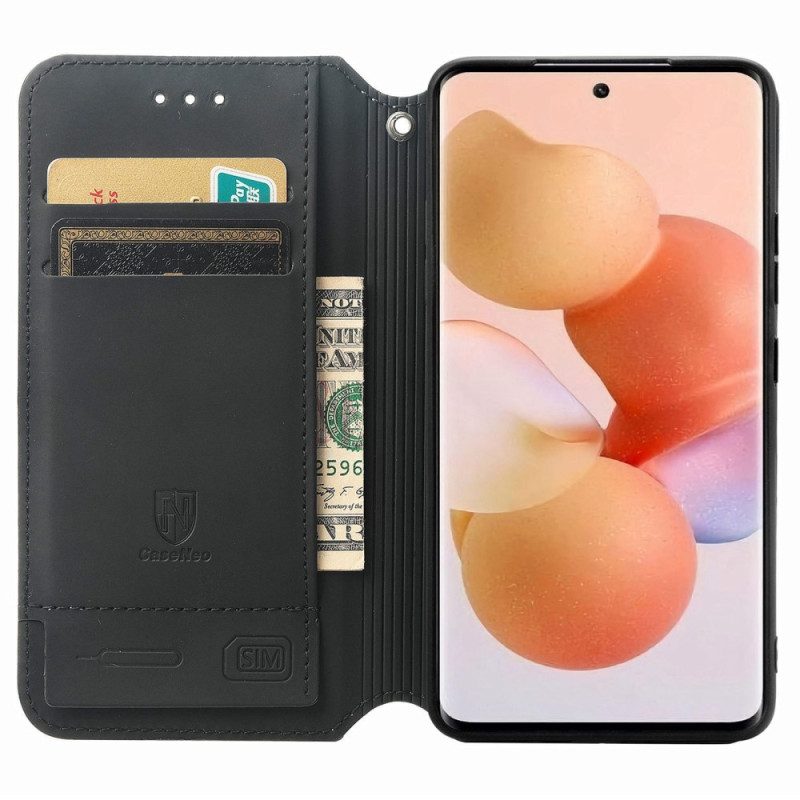 Folio Cover Xiaomi 12 Lite Custodia in pelle Progettazione Caseneo Rfid