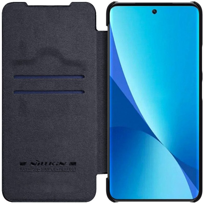 Folio Cover Xiaomi 12 Lite Custodia in pelle Serie Nillkin Qin