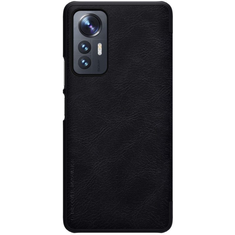 Folio Cover Xiaomi 12 Lite Custodia in pelle Serie Nillkin Qin