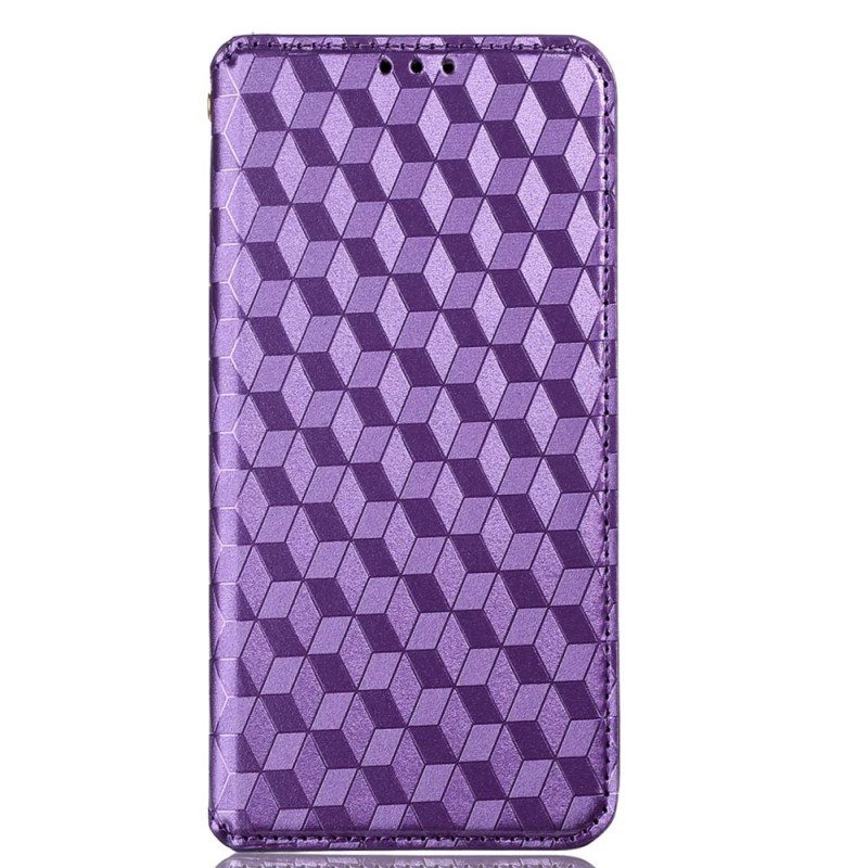 Folio Cover Xiaomi 12 Lite Custodia in pelle Trama 3d