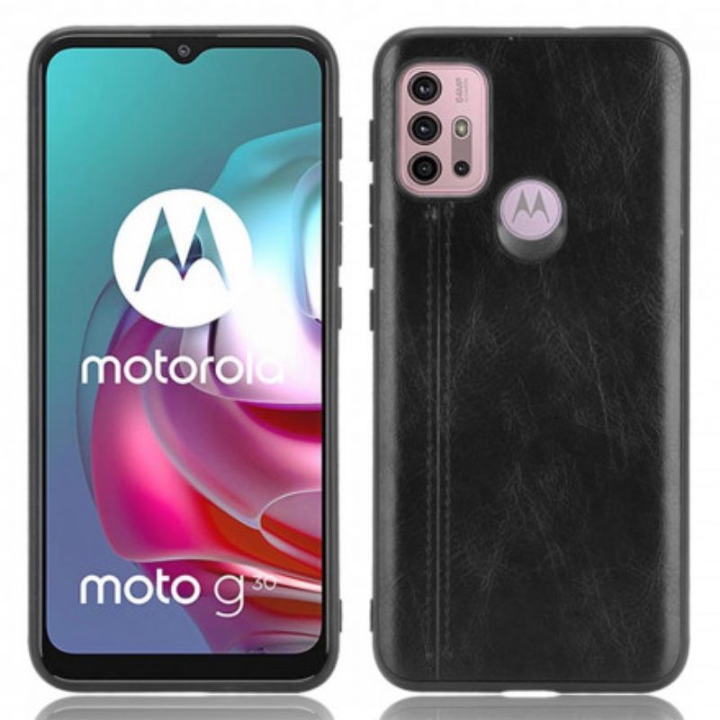 Cover Moto G30 / G10 Effetto Pelle Couture