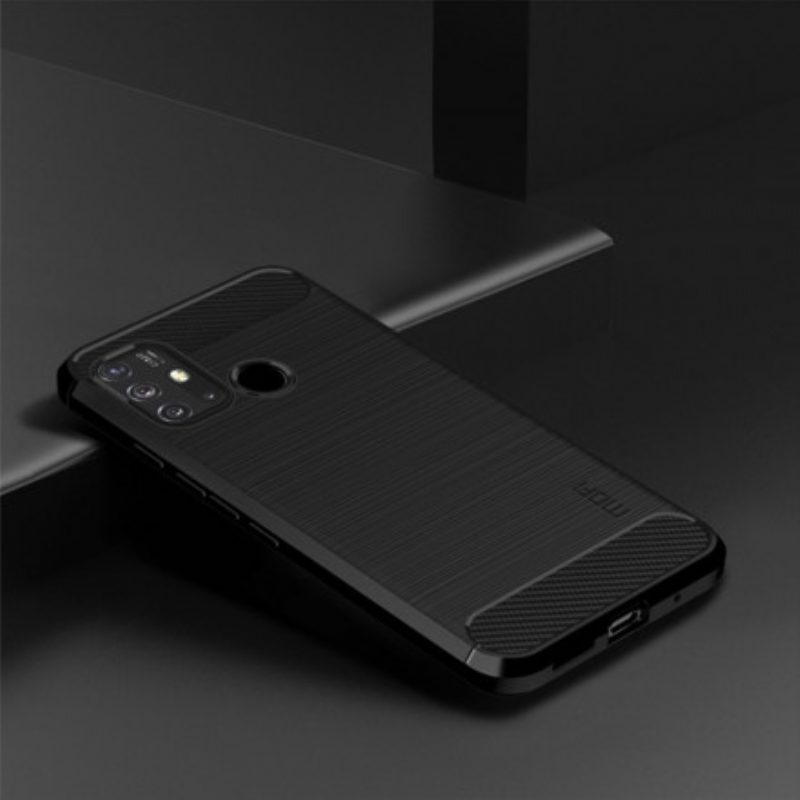 Cover Moto G30 / G10 Fibra Di Carbonio Spazzolata Mofi