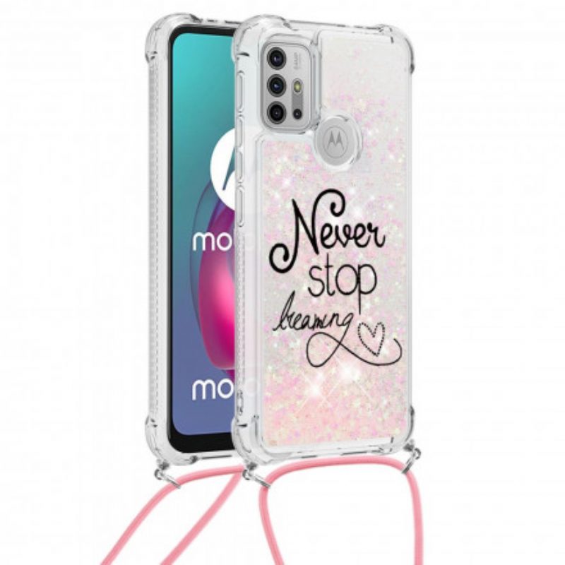 Cover Moto G30 / G10 Never Stop Glitter Coulisse