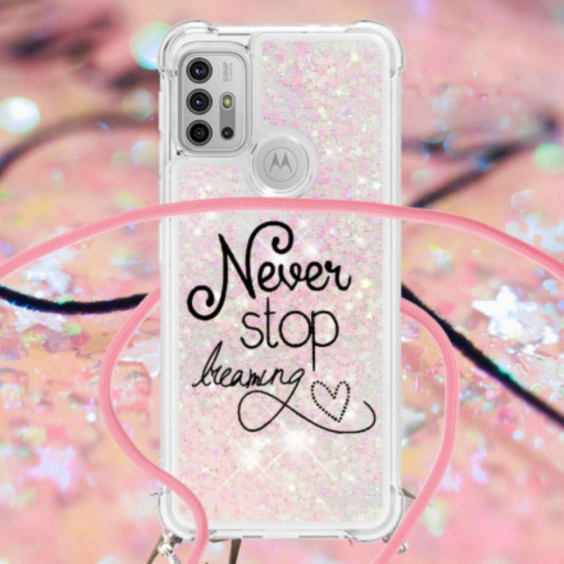 Cover Moto G30 / G10 Never Stop Glitter Coulisse