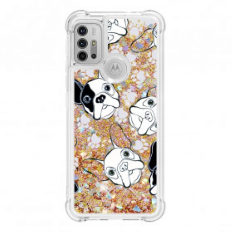 Cover Moto G30 / G10 Signor Cane Paillettes