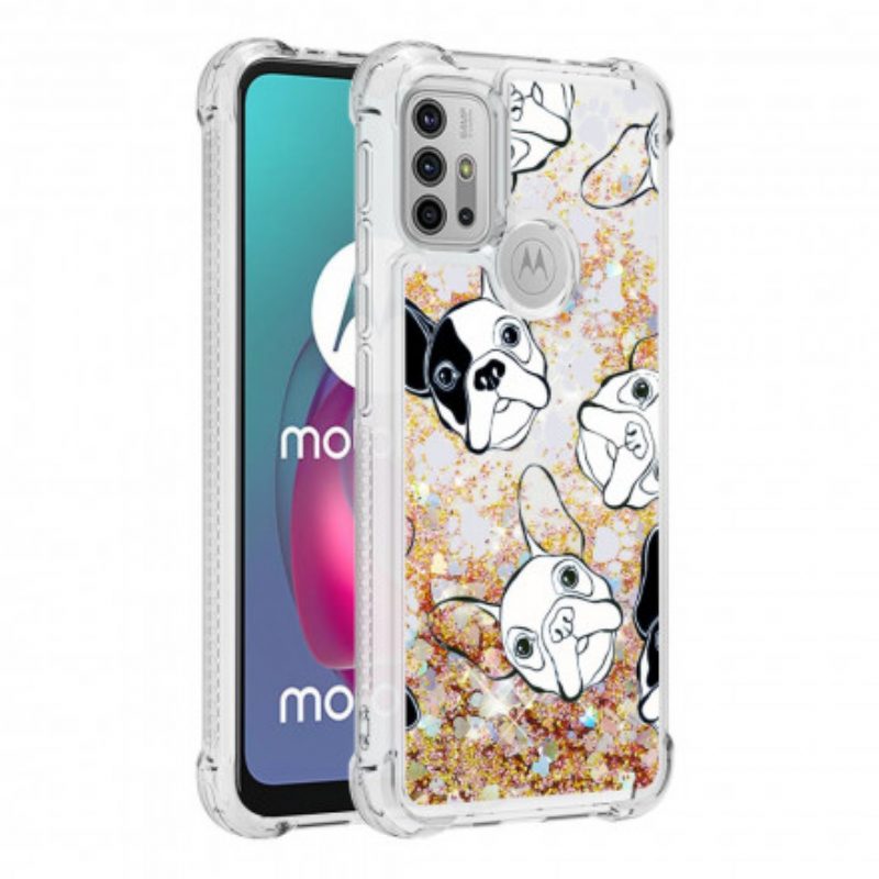 Cover Moto G30 / G10 Signor Cane Paillettes