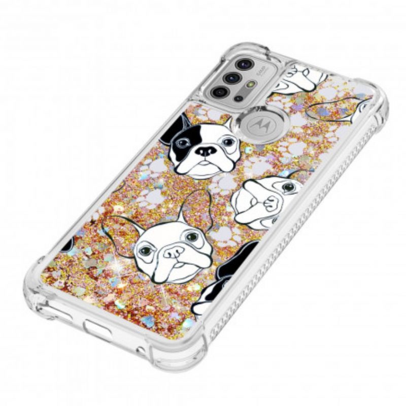 Cover Moto G30 / G10 Signor Cane Paillettes