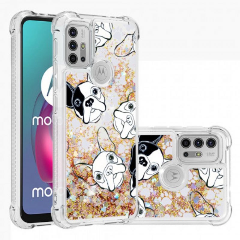 Cover Moto G30 / G10 Signor Cane Paillettes