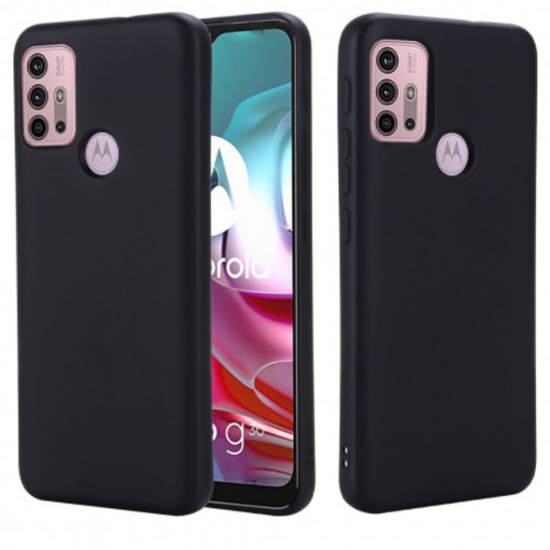 Cover Moto G30 / G10 Silicone Liquido Con Cordino