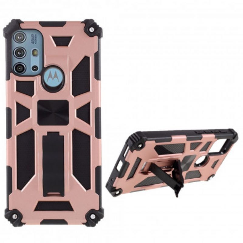 Cover Moto G30 / G10 Supporto Removibile Bicolore