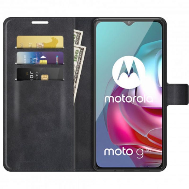 Custodia in pelle Moto G30 / G10 Chiusura Magnetica