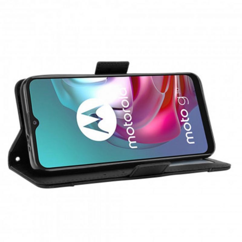 Custodia in pelle Moto G30 / G10 Classe Premier Multi-carta