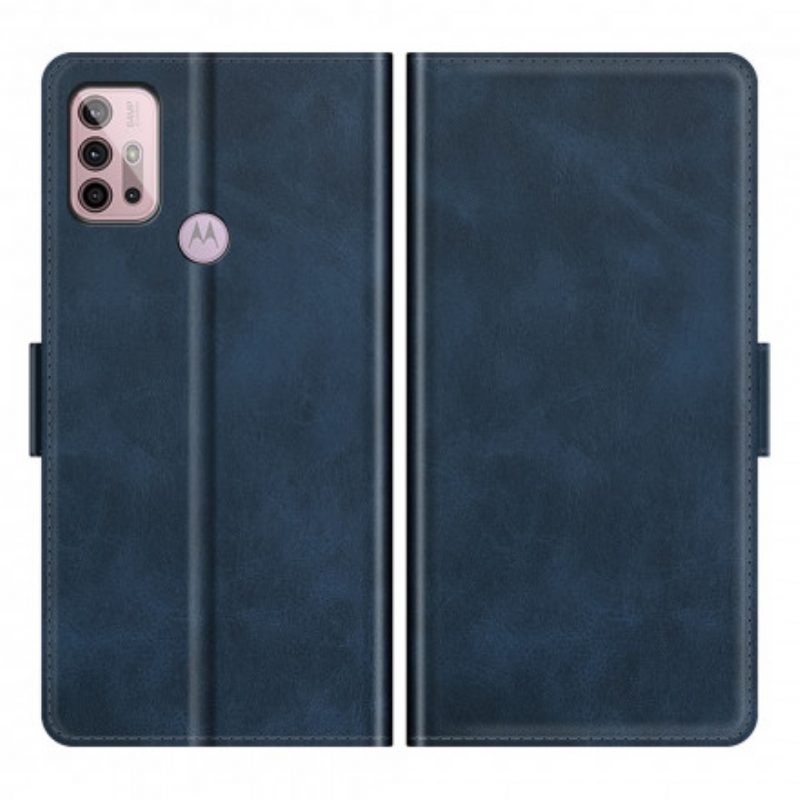 Folio Cover Moto G30 / G10 Custodia in pelle Doppio Lembo