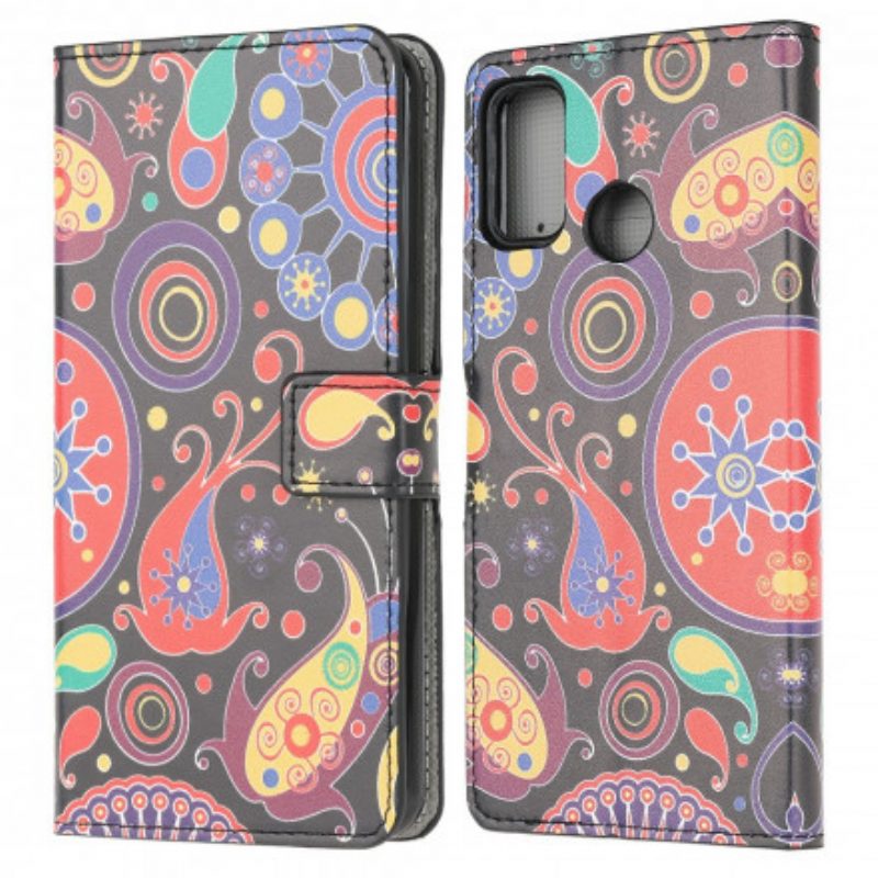 Folio Cover Moto G30 / G10 Disegno Della Galassia