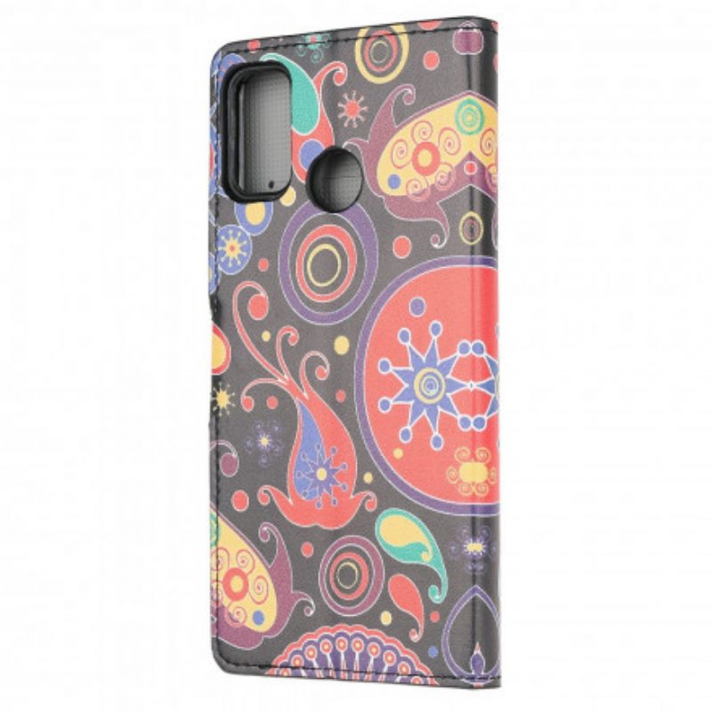 Folio Cover Moto G30 / G10 Disegno Della Galassia