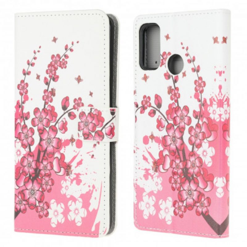 Folio Cover Moto G30 / G10 Fiori Tropicali