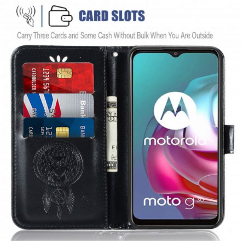 Folio Cover Moto G30 / G10 Gufo Sognante