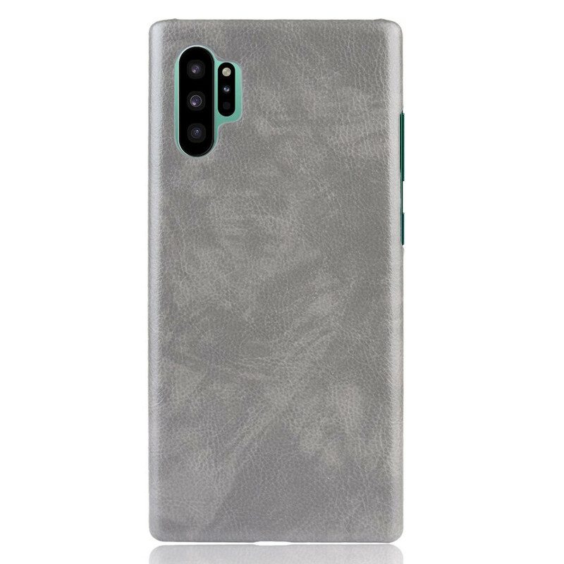 Cover Samsung Galaxy Note 10 Plus Classico Effetto Pelle Litchi