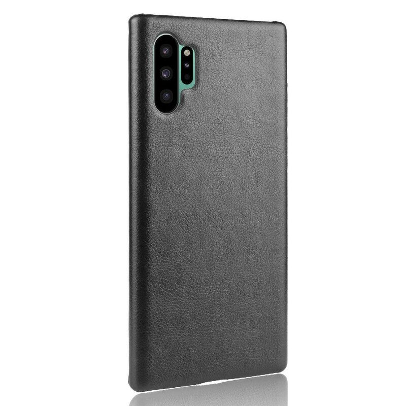 Cover Samsung Galaxy Note 10 Plus Classico Effetto Pelle Litchi