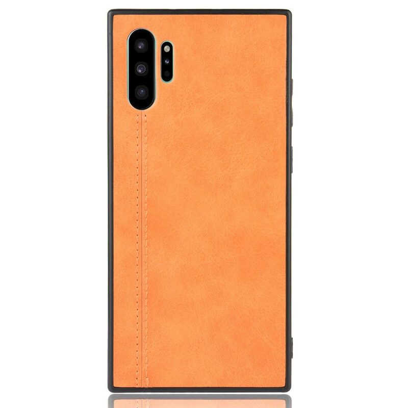 Cover Samsung Galaxy Note 10 Plus Cuciture In Pelle Stile