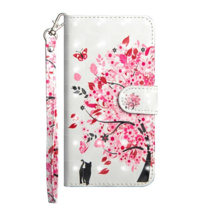 Custodia in pelle Samsung Galaxy Note 10 Plus Albero Rosa