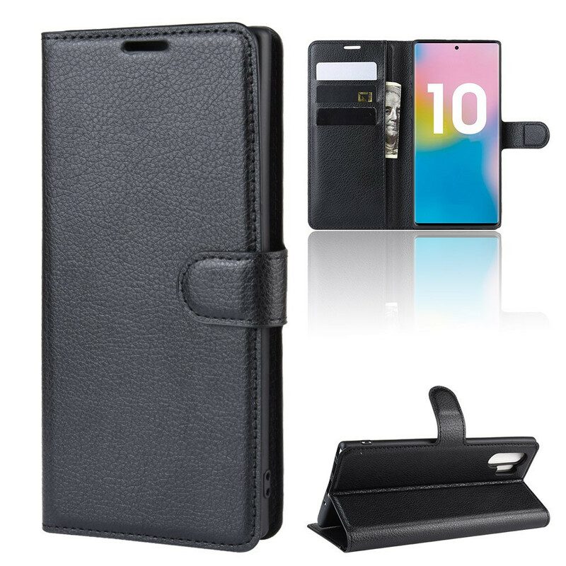 Custodia in pelle Samsung Galaxy Note 10 Plus Colori Classici